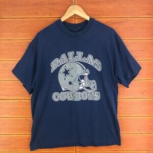 80S Dallas Cowboys Football Nfl T-Shirt Navy